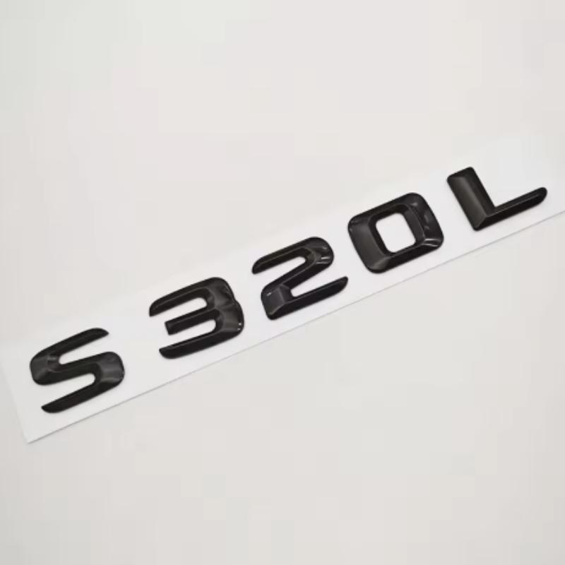 3D ABS Car Letters Logo S300L S320L Badge Sticker Emblem Decals For Mercedes Benz S Class S300L S320L V221 V222 Tail Accessories WX4
