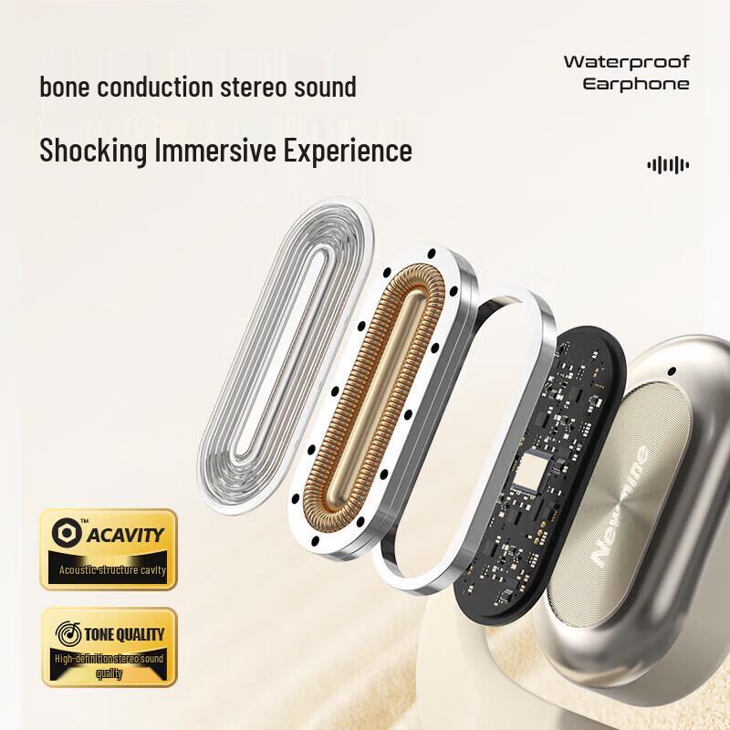 Newmine LY71 Ear-Hook Bone Conduction Sports Bluetooth Headset