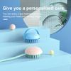 1/4Pcs Wash Brush Long Handle Removable Design Scrubbing Brush Anti-Slip Elastic Band Hair Cleaning Helper
