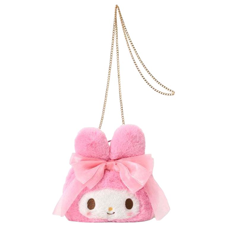 New Sanrio Plush Shoulder Bag, Crossbody Bag Mini Women's Pink 468070