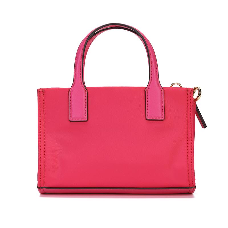 Tory Burch Ella Double T Logo Cutout Zipper Tote Bag Women tote bags Magenta 146437-694