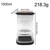 Food Container Clear Square Leakproof Airtight Pickle Jar For Grounds Cereal Sugar Tea Dried Goods Nuts Flour Kitchen Home