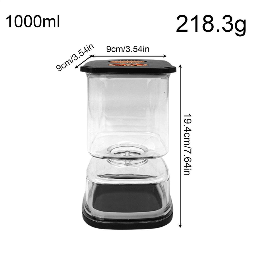 Food Container Clear Square Leakproof Airtight Pickle Jar For Grounds Cereal Sugar Tea Dried Goods Nuts Flour Kitchen Home