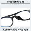Modische Lesebrille mit Doppelsteg für Damen und Herren, großes Gestell, Blaulichtfilter, Computerbrille +100 bis +400