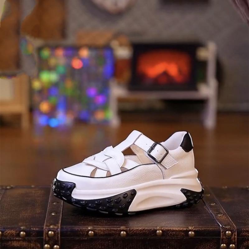 Thick Soled Anti Odor Dad Shoes, Breathable Casual Shoes, New Hollow Out Versatile Sandals for Women