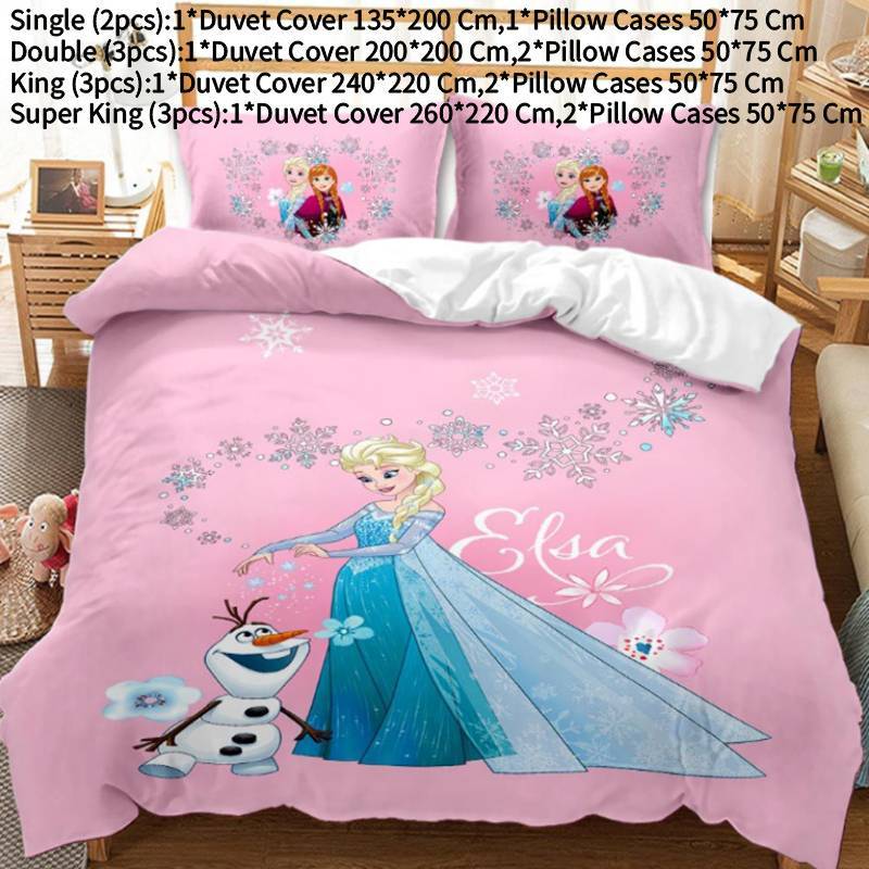 

Frozen 3d Digital Print Comforter Set For Kids Bedroom Decor Single