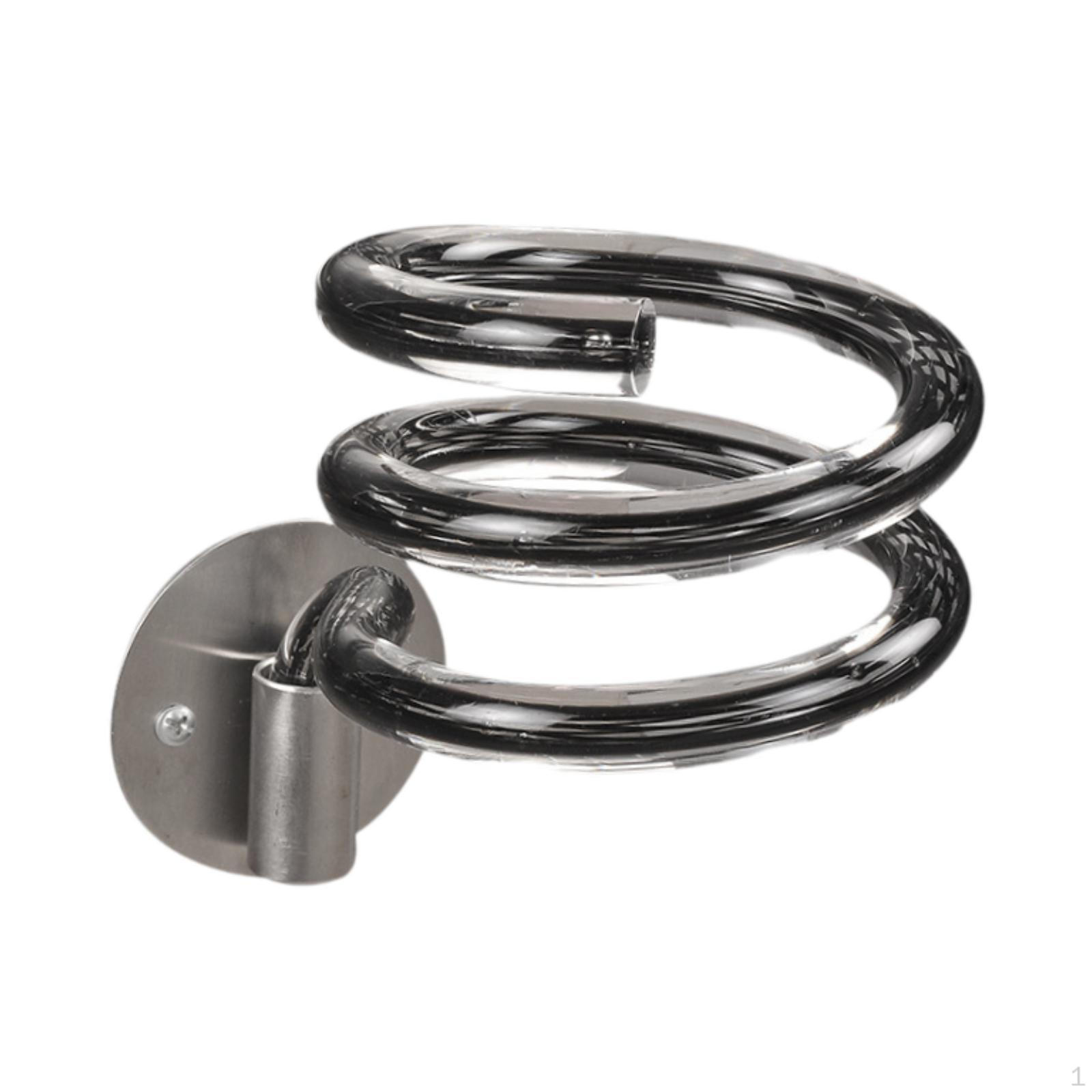 

Hair Dryer Holder Blow Rack Wall Mount Bracket Stand for Barbershop Salon Shower Room чорний