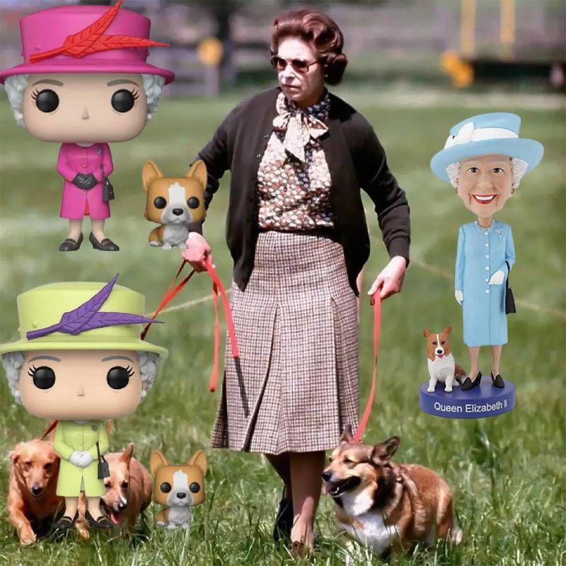 Queen Elizabeth II. Hund schüttelt den Kopf – Ornament für Zuhause