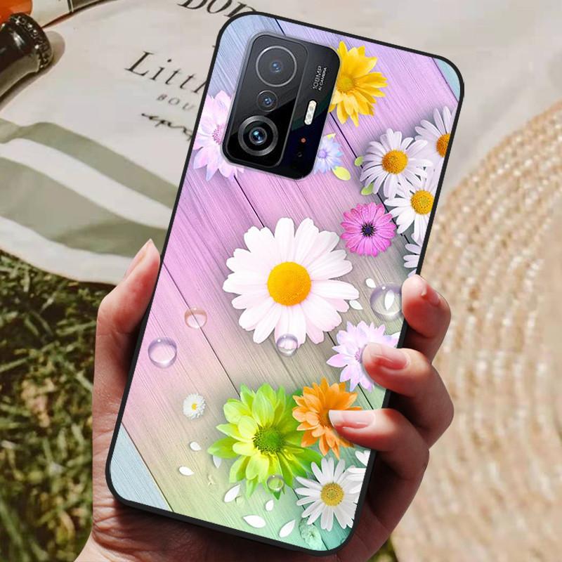 Für Xiaomi 11T Pro Hülle Für Xiaomi mi 11T Pro Hüllen Stoßfestes Silikon Weiches TPU Handy Rückseite Abdeckung Für Xiaomi 11T Pro Fundas