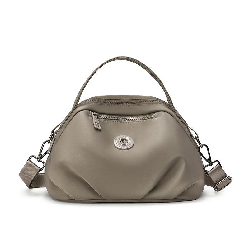 Vielseitige Damen Nylon Handy- & Umhängetasche - Großes Fassungsvermögen, Unifarbe, Schlichtes Crossbody-Design