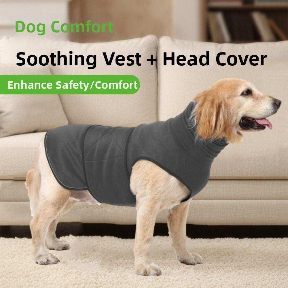 Reflective Dogs Calming Jacket Elastic Dog Soothing Clothes Dog Anxiety Vest  Home Travel
