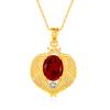 Natural Color Treasure Crystal Stone Angel Wings Pendant S925 Sterling Silver Necklace Women's Premium Clavicle Chain