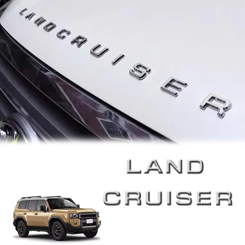 

FOR New Land Cruiser 250 Rankle 250 TRJ250W GDJ250W 2024 Letter stickers Engine hood decorative stickers 3D letter stickers срібний