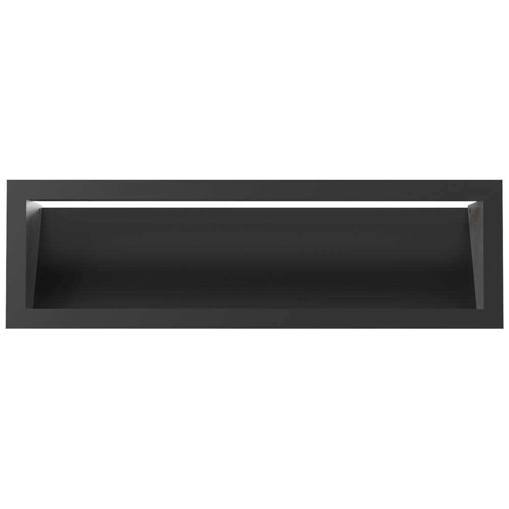 Lüftungsabdeckung LUFT 12x40 schwarz Slim