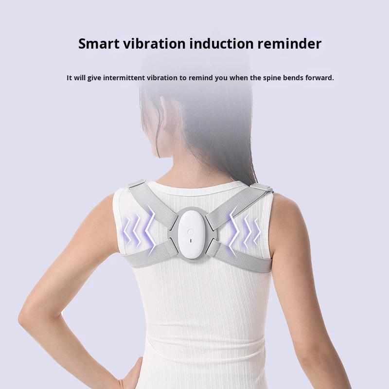 Smart Vibration Reminder Posture Correction Band Open Shoulder Invisible Design Prevents Neck Forward Tilt Straightens Back