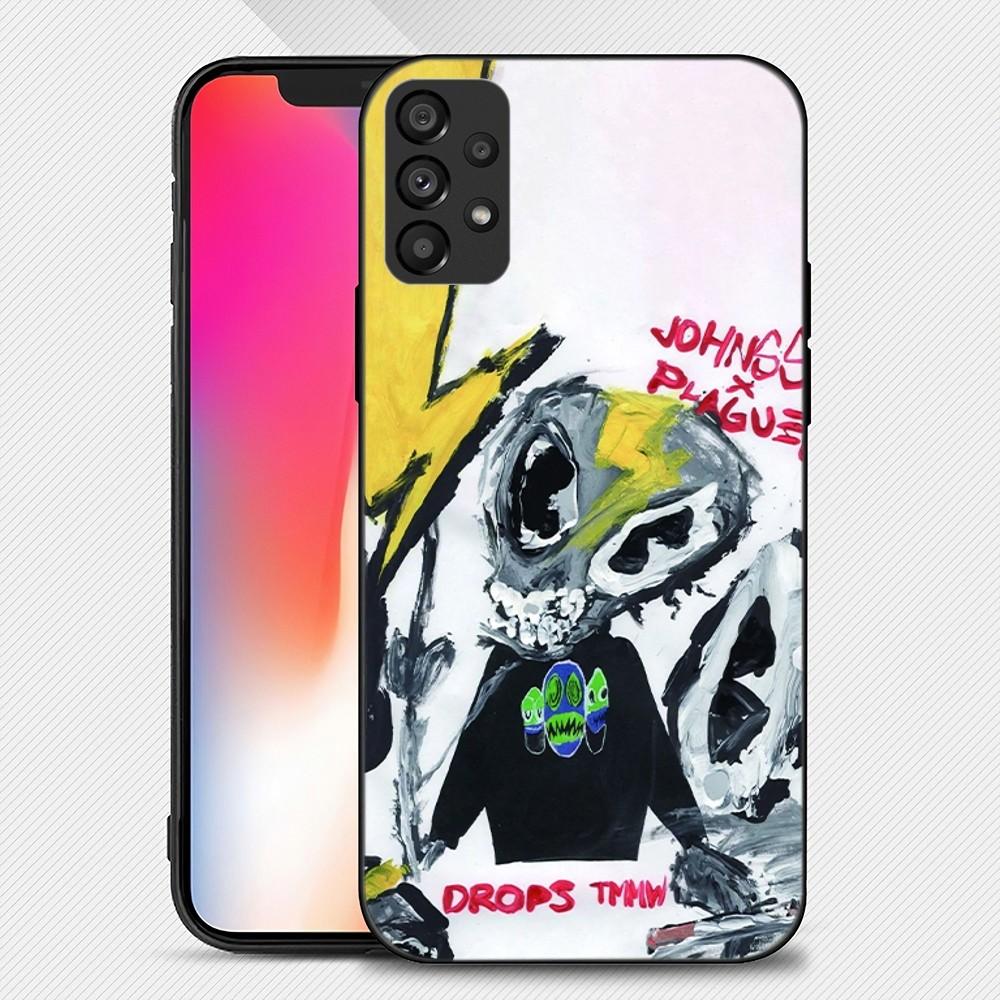 

johnssick граффити арт Чехол для телефона для Samsung Galaxy S22 S23 Ultra S21 S20 FE Plus Note 20 Мягкий чехол Samsungnote9
