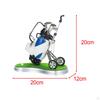 Golf Bag Miniature Pen Holder Souvenir 20x12x20cm Decorative Desk Toy for Home Office Book