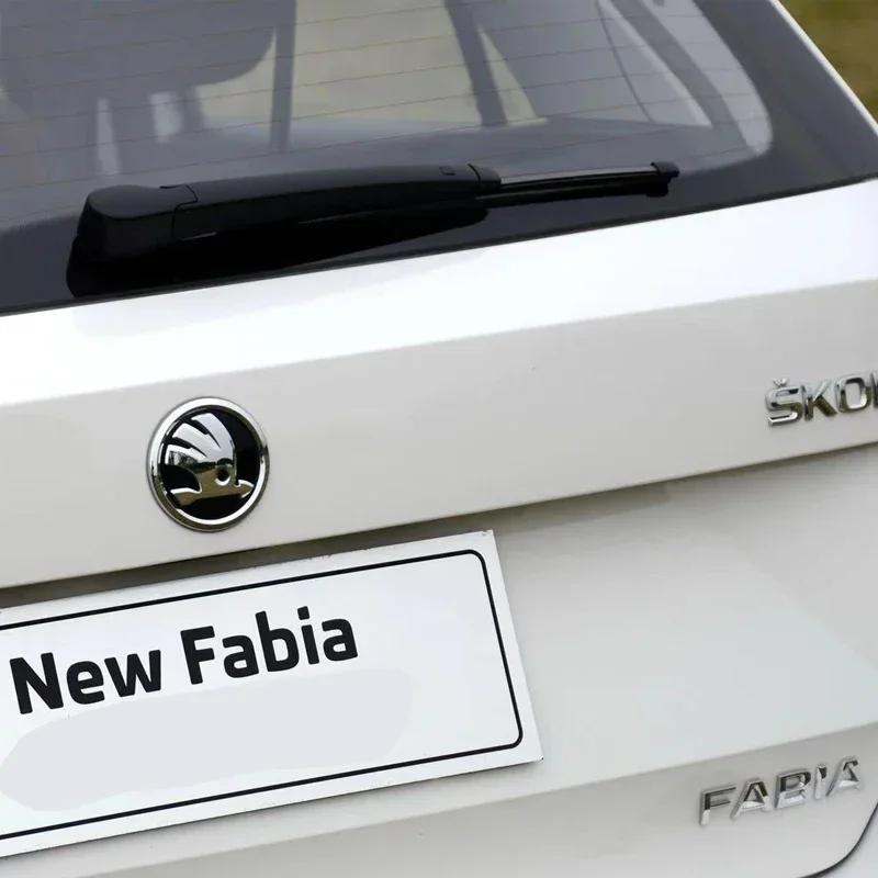 QLT4 ABS Auto Motorhaube Fronthaube Kühlergrill Heckklappe Emblem Logo Abzeichen Aufkleber für Skoda Rapid Octavia A5 RS Kodiaq Fabia A7 2022