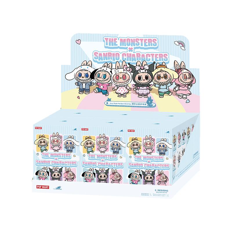 

POP MART × LABUBU × THE MONSTERS × Hello Kitty and Friends Series-Vinyl Plush Pendant Blind Box