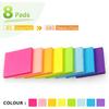Sticky Notes 3x3 inch Bright Colors Self-Stick Pads 8 Pads/Pack 85 Sheets/Pad Total 680 Sheets