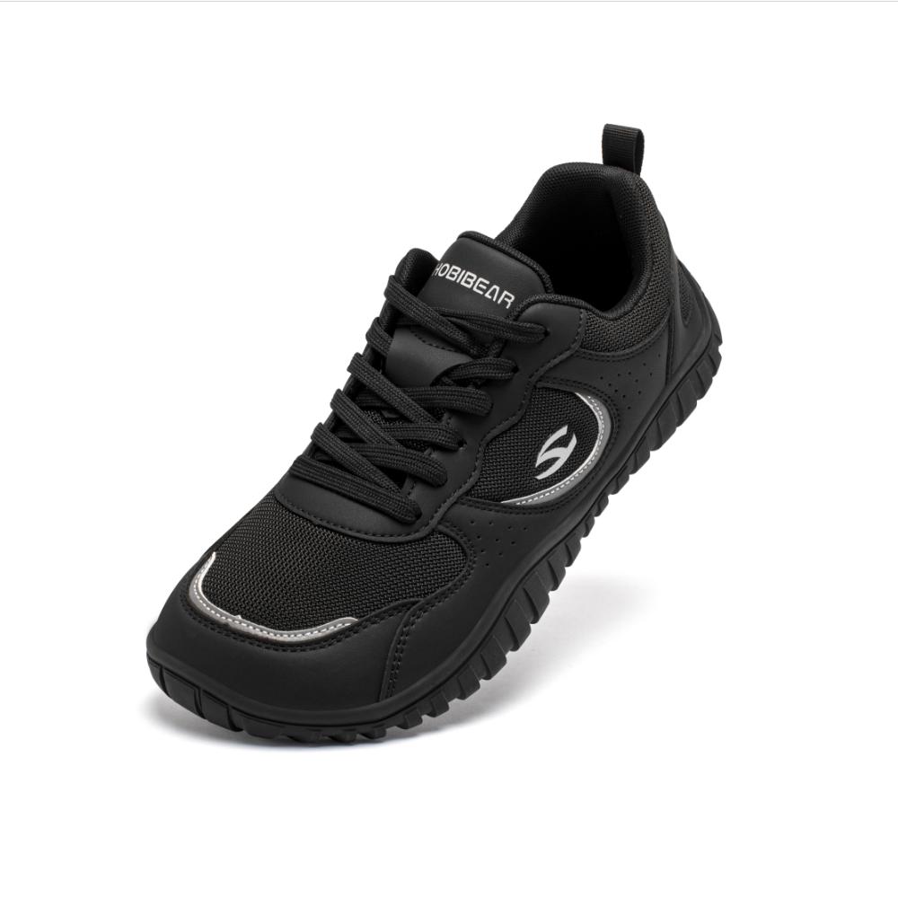 

Hobibear Унісекс Кросівки з широким носком Зручне взуття для ходьби На шнурівці Для вулиці Подорожі Дихаючі кросівки 47 чорний