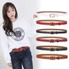 Womens Leather Belt With Stylish Square Pin Buckle For Daily Use