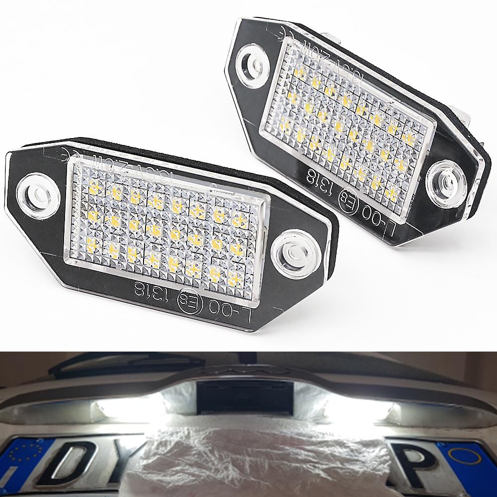 2 szt. 24SMD Brak błędu LED Numer tablicy rejestracyjnej samochodu dla Ford Mondeo MK3 2000-2007