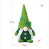 Nowa lalka Rudolpha irlandzki festiwal sztuczek lalka cuckold bez twarzy stary zielony liść dekoracje świąteczne