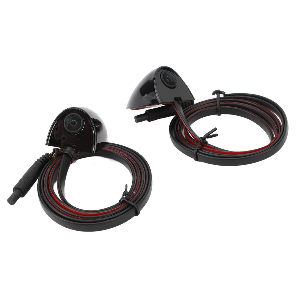 Auto Totwinkelkamera Nachtsicht-Assistenz Klebebefestigung Seitenansichtskamera Überwachungssystem für Kamera (Schwarz)