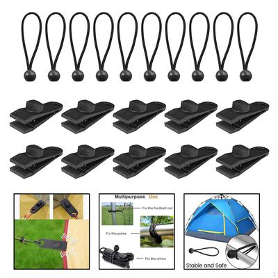 10/12 stuks luifel tarp klemset tentclips