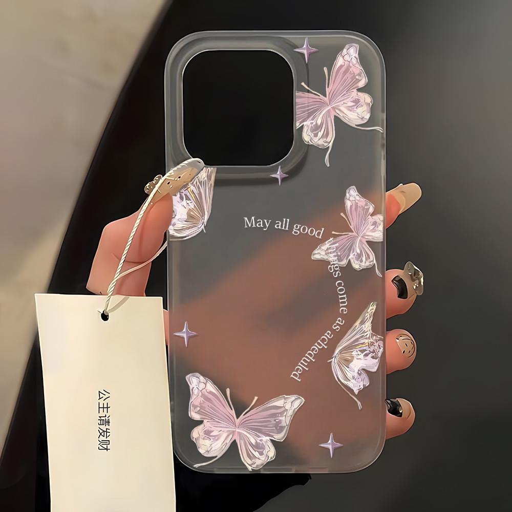 

Чохол для телефону з квітами для iPhone 11 Чохол iPhone 13 16 15 12 14 Pro Max Plus 12 13 Mini Протиударний матовий м який напівпрозорий прозорий чохол For iPhone 12 Mini