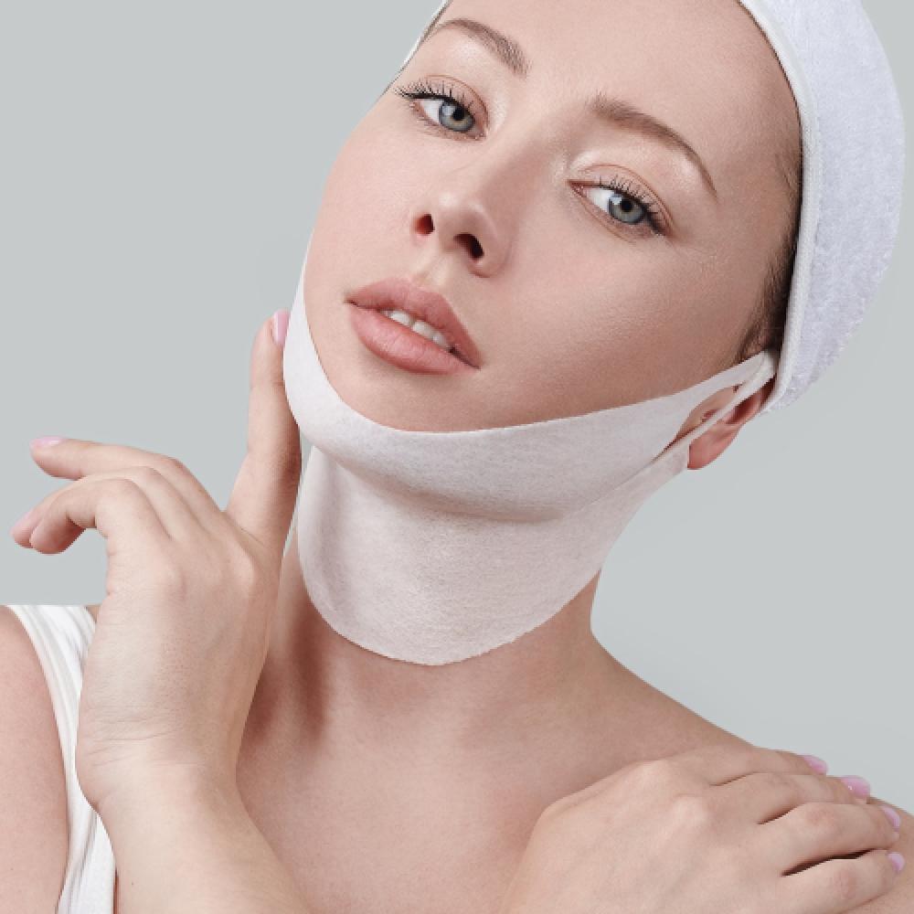 Velacontour Face Lift Neck Wrinkle Lifting V Line Mask Pack Set Of 2 + 1 Neck Pack + 1 X Neck Cream 7g