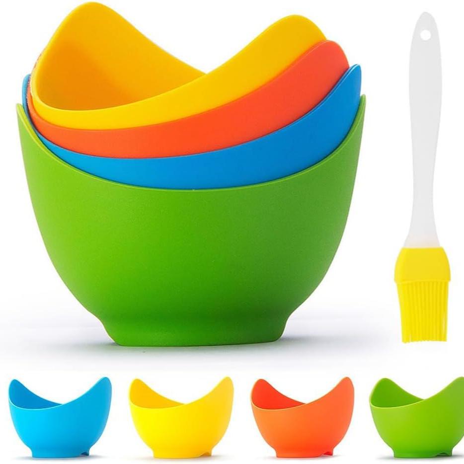 

Силиконовая антипригарная форма для яиц-пашот — выдерживает высокие температуры и безопасна для пищевых продуктов