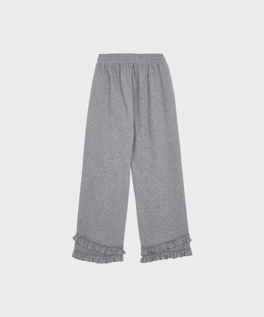 Alkialka Tiered Ruffle Pants (Gray)