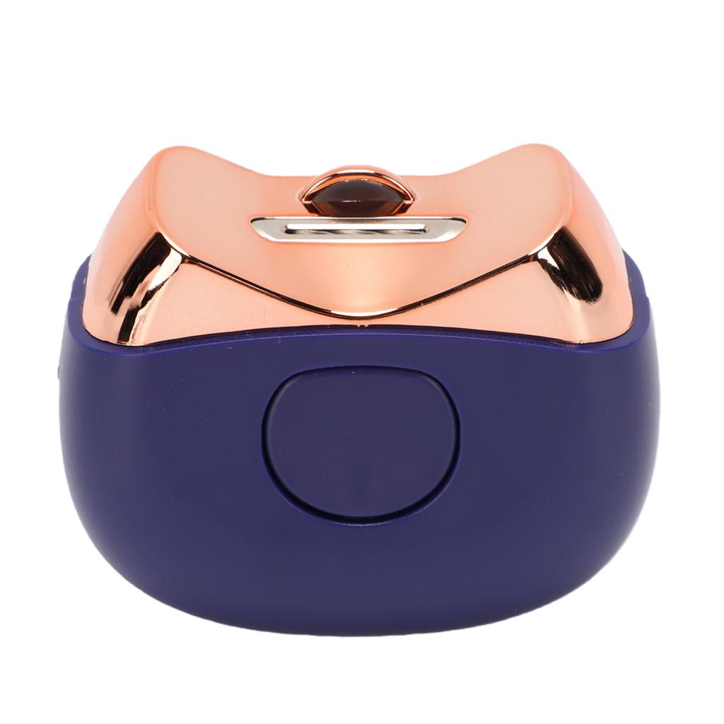 Mini Electric Nail Clipper Ultra Quiet LED Light Rechargeable Automatic Fingernail Cutter with Scraps Storag Blue