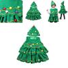 Christmas Tree Costume For Kids And Adults Authentic Striped Outfit For Cosplay