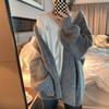 2024 New Korean Lantern Sleeve Drop Shoulder Cardigan - Loose Knitted Sweater for Women, Autumn Winter