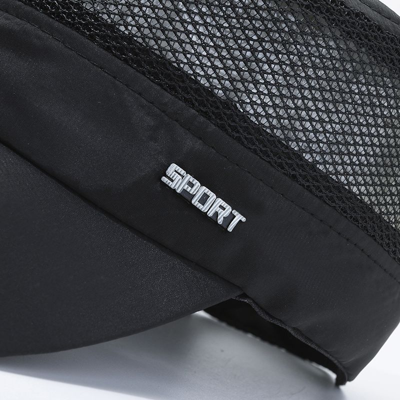 Men's Hat, Summer Breathable Mesh Hat, Outdoor Sports Flat Top Hat, Middle-aged and Elderly Quick Drying Duckbill Hat, Windproof and Sunshade Hat