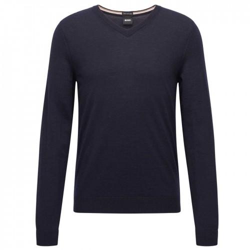 Boss Mens Knitted Regular Formal Pullover