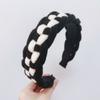 PROLY New Fashion Headband For Women Wide Side Warm Knitted Headwear Patchwork Turban Winter Casual Hair Accessories Hairband