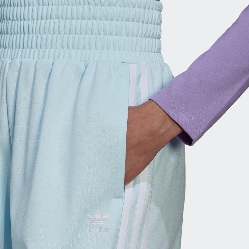 Adidas Originals Letter Print Sports Shorts Women shorts Sky-Blue HT3760