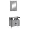 VidaXL Ensemble de meubles de salle de bain 2 pcs Sonoma gris, armoire de salle de bain, armoire de bain, meuble-lavabo de 3214778