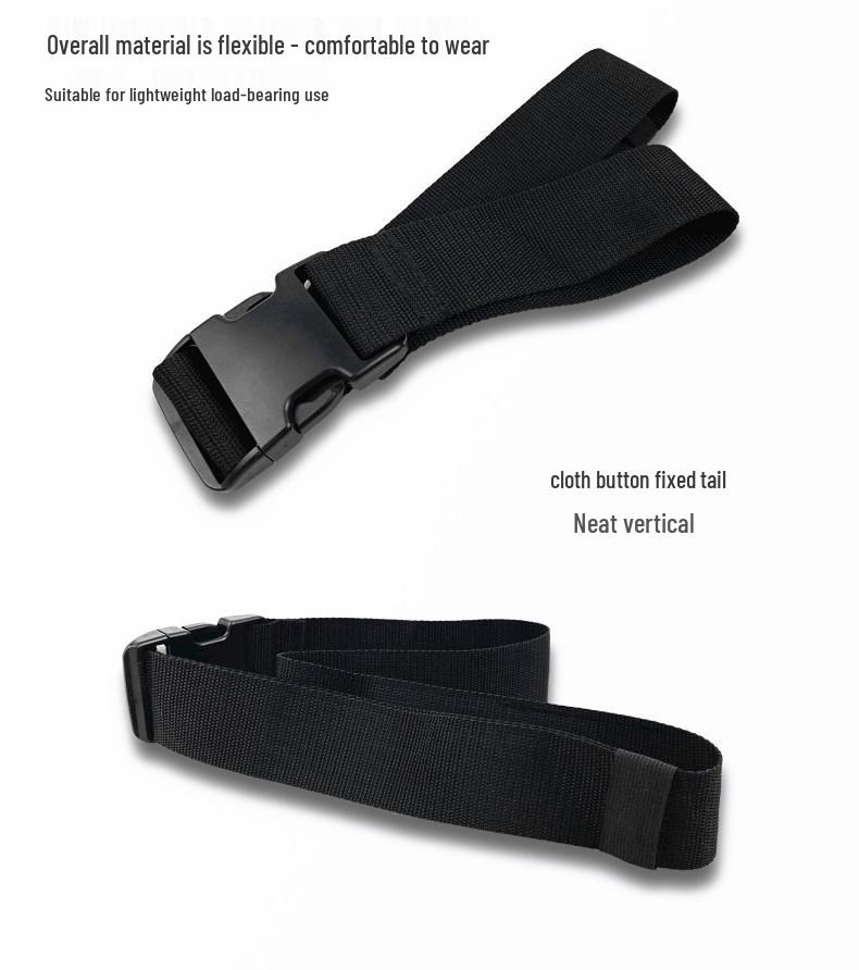 Nylon Electrician Tool Belt with Hardware Back Support and Thickened Wear-resistant Waist Bag