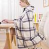 Thicken Wearable Blanket Soft Flannel Blanket Lazy Home Shawl  Travel