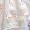 Original Underwear Women's Plaid Small Breasts Gather Soft Support Close Breasts Thin Girls Bra Cover Seamless Bra