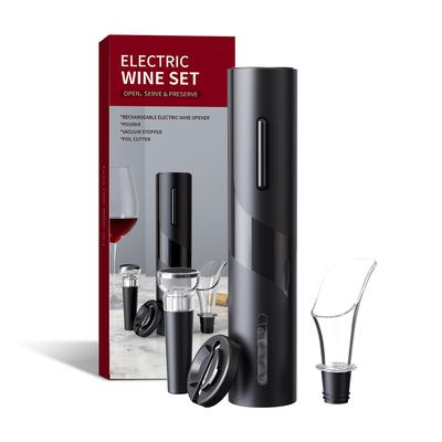 Electric Wine Opener Rechargeable Automatic Corkscrew Creative Wine Bottle Opener with USB Charging Cable Suit for Home Use