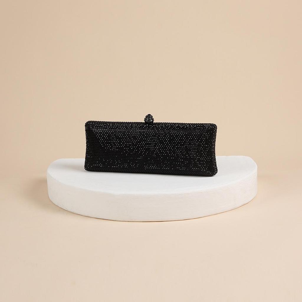 Třpytivá psaníčka s kamínky: Ručně vyráběná večerní kabelka zdobená diamanty pro ženy