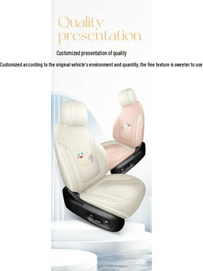 Smart 1 Gen Luxury Leather Car Seat Cushion: Fully Enclosed, Wear-Resistant, Breathable