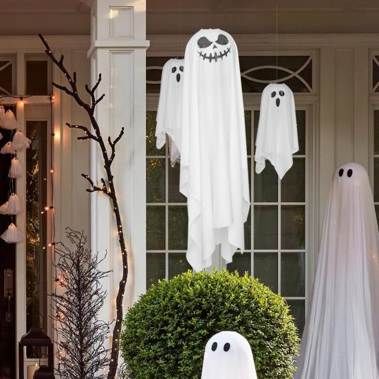 Yousheng LED Halloween Hanging Ghost Decoration Horror Light-up Flying Cloth Ghost for Outdoor Porch Tree Patio Yard Front Door Decor