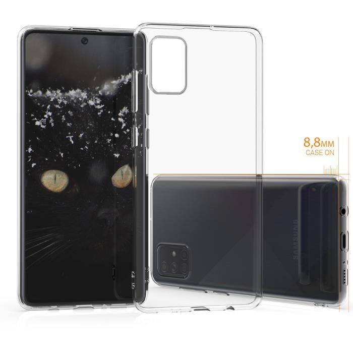 Coque de téléphone - kwmobile - Samsung Galaxy A71 - Transparent - TPU - Souple